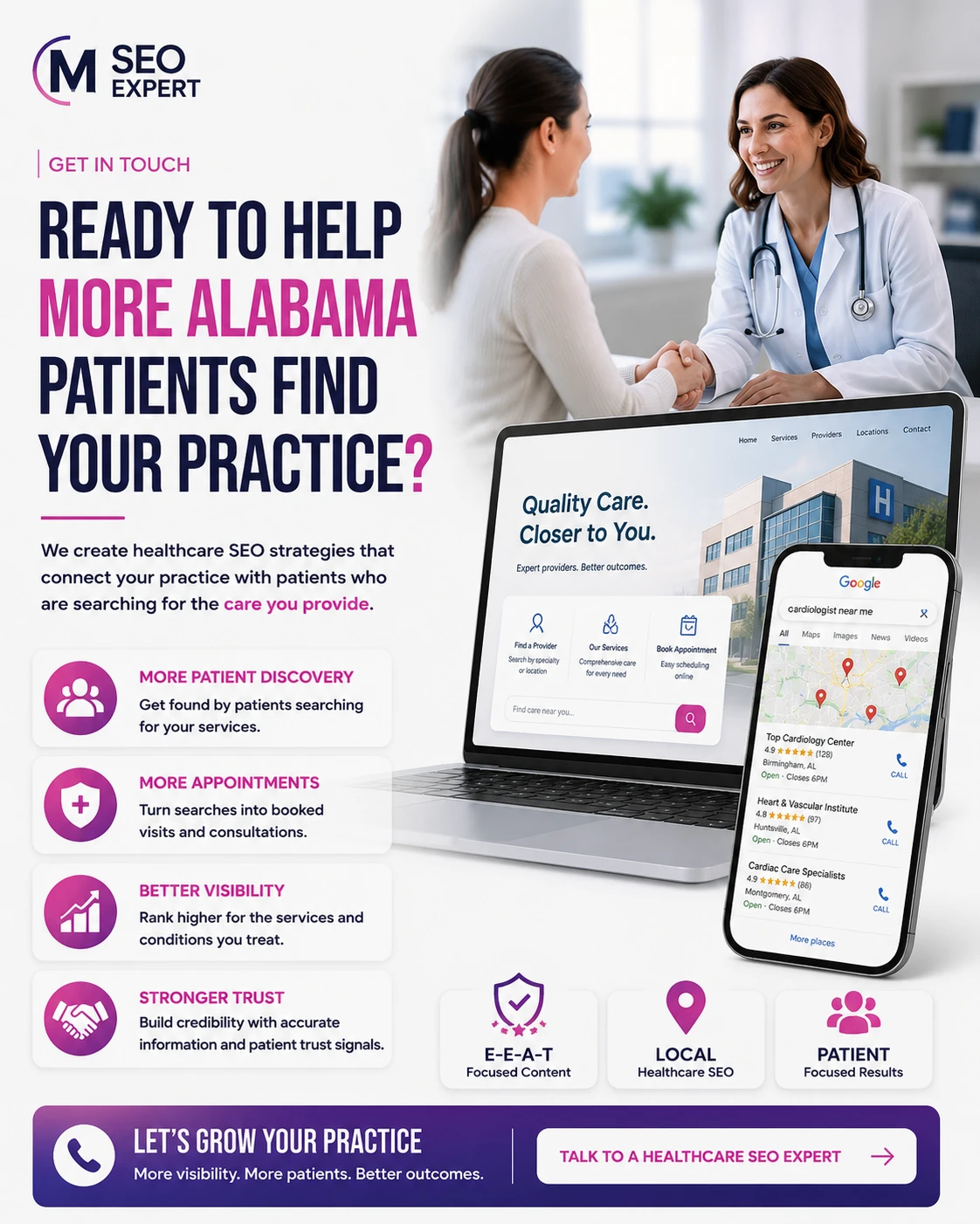 Ready to Alabama Patients Find Your Practice