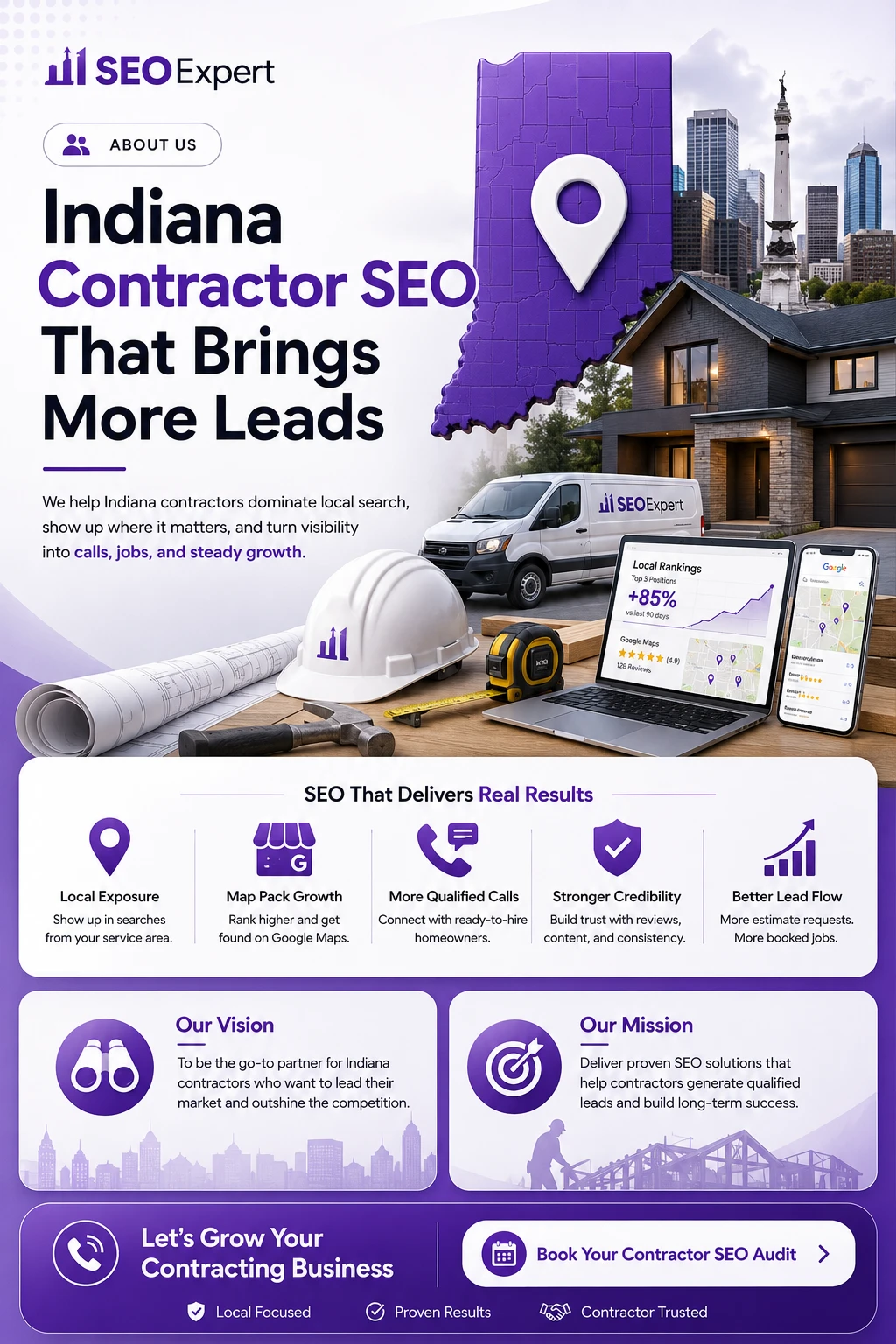 Contractor SEO Company in Indiana