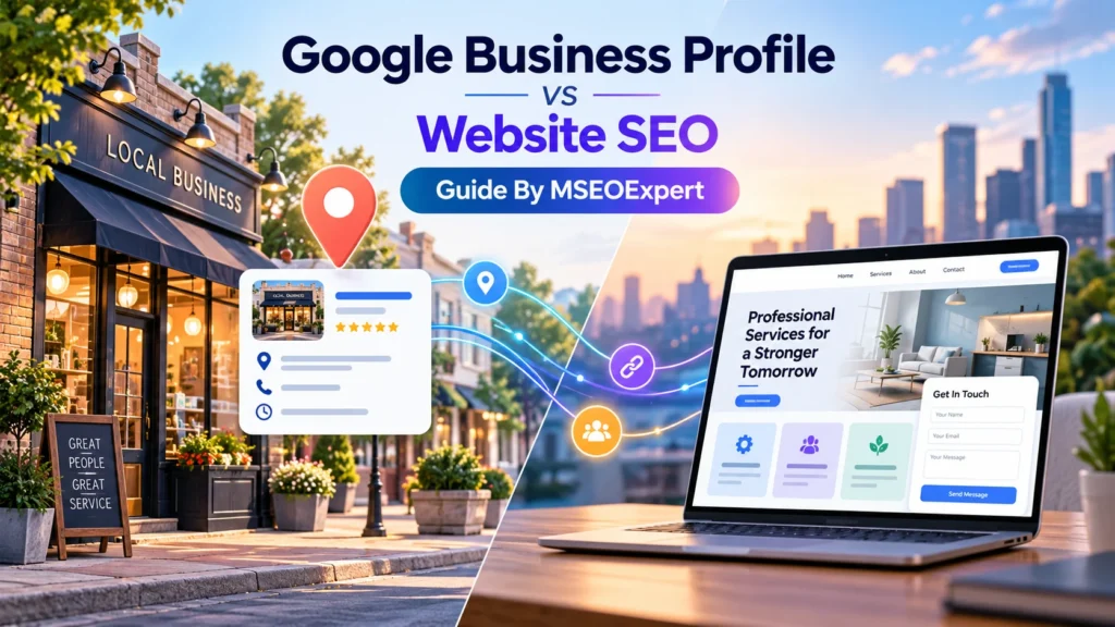 google business profile vs website seo
